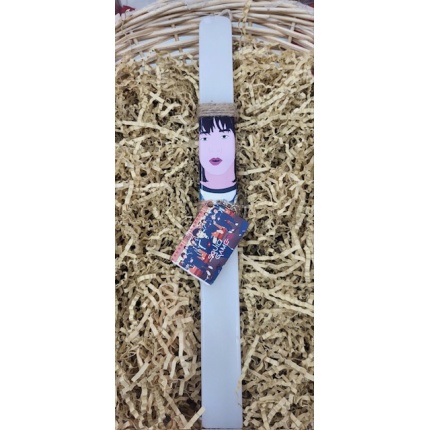 Πασχαλινή λαμπάδα Squid Game παικτης μπρελοκ